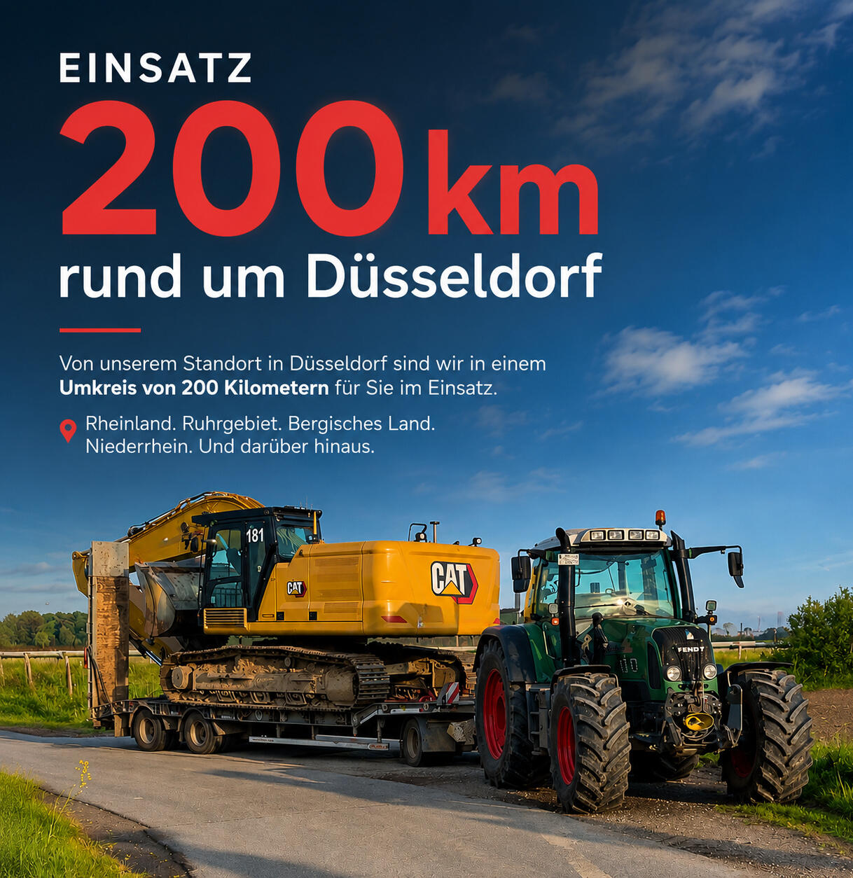 Bauarbeiten entlang eines Flusses Bauarbeiten entlang eines Flusses